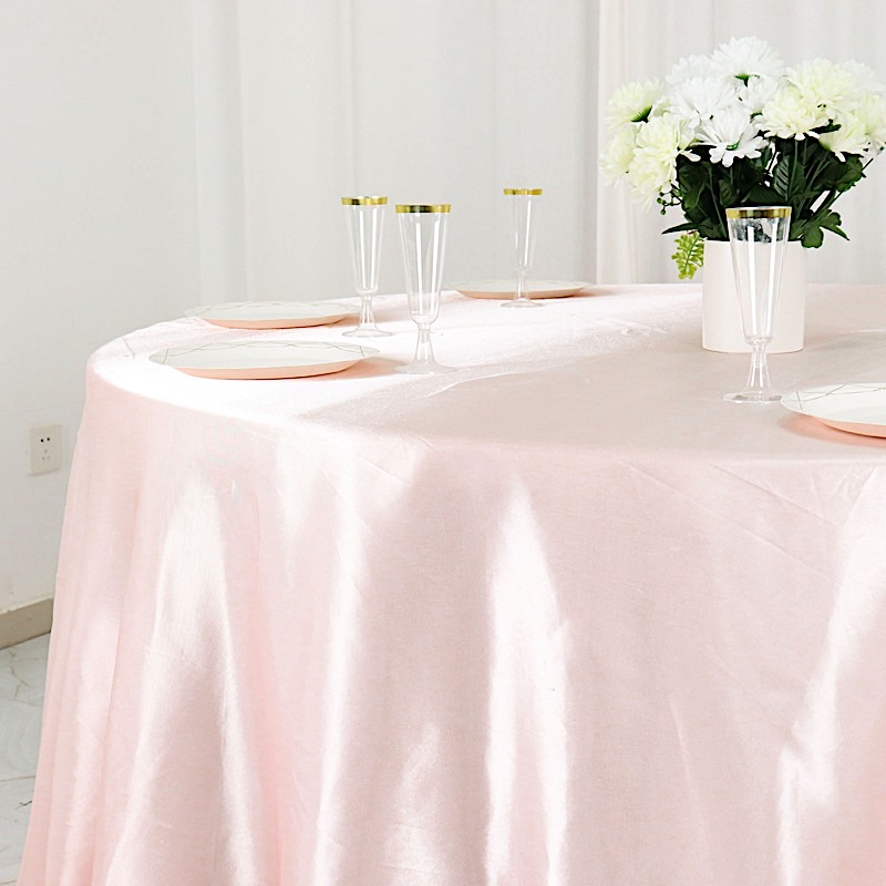 132 in Satin Round TABLECLOTH Wedding Party Event Reception Decorations Supplies - Picture 23 of 97
