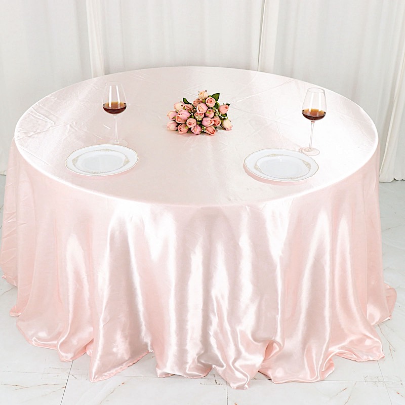 132 in Satin Round TABLECLOTH Wedding Party Event Reception Decorations Supplies - Picture 24 of 97
