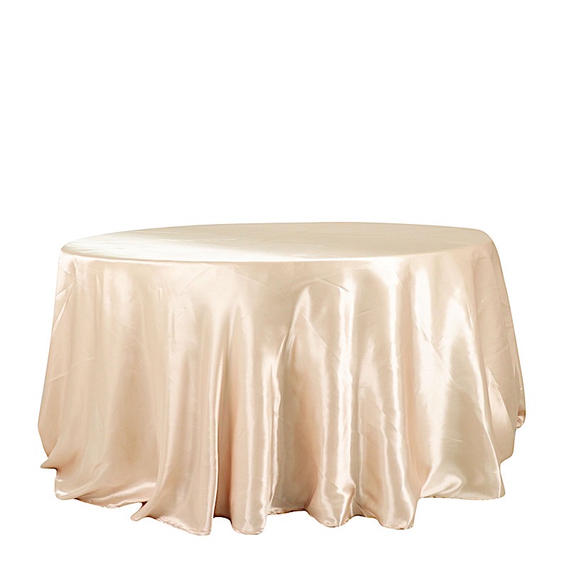132 in Satin Round TABLECLOTH Wedding Party Event Reception Decorations Supplies - Picture 4 of 97