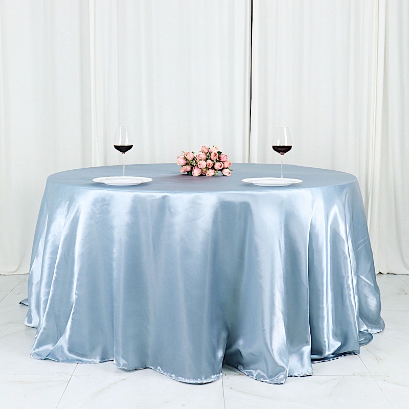 132 in Satin Round TABLECLOTH Wedding Party Event Reception Decorations Supplies - Picture 35 of 97