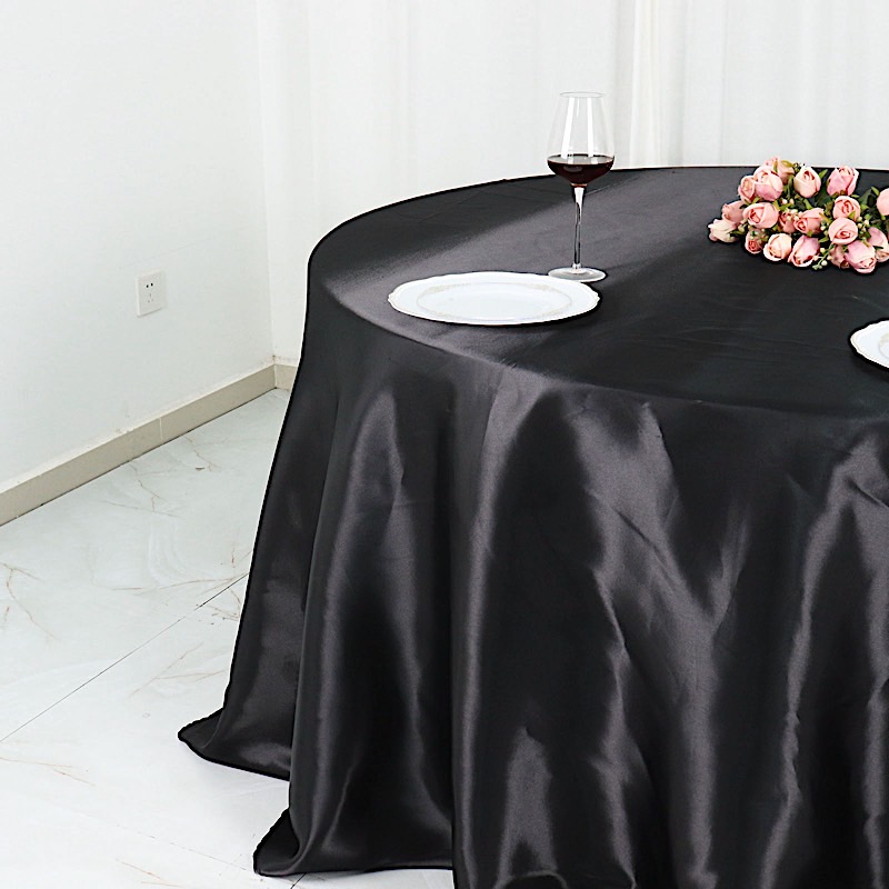 132 in Satin Round TABLECLOTH Wedding Party Event Reception Decorations Supplies - Picture 13 of 97