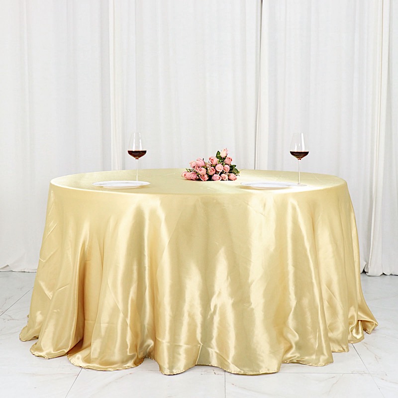 132 in Satin Round TABLECLOTH Wedding Party Event Reception Decorations Supplies - Picture 27 of 97