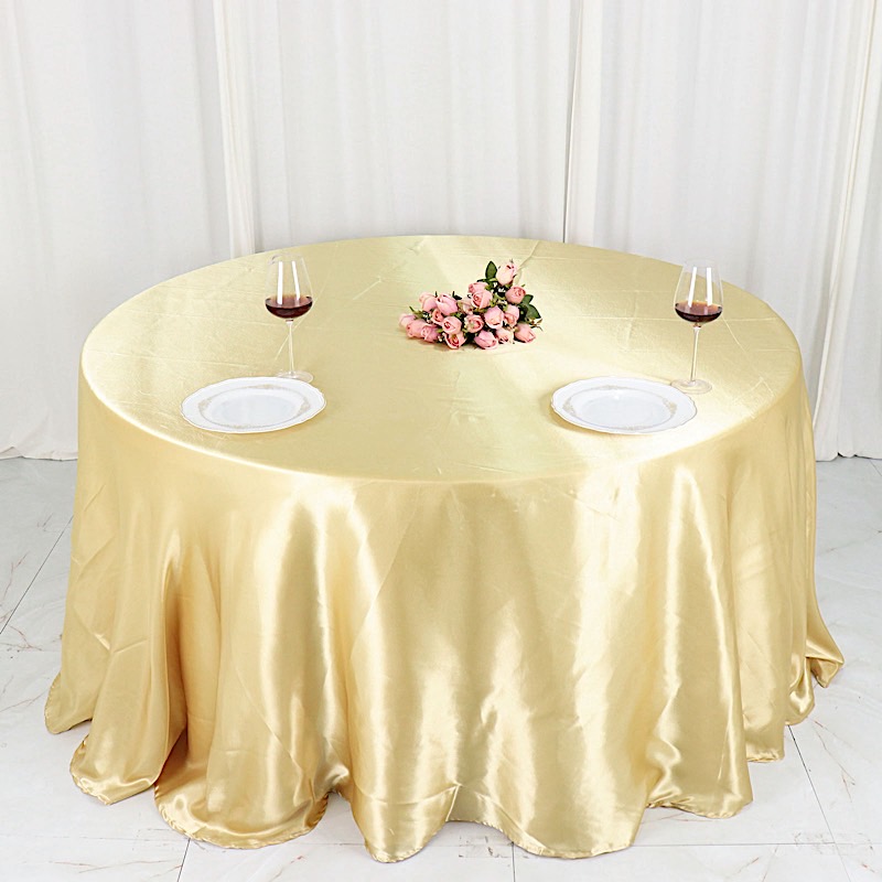 132 in Satin Round TABLECLOTH Wedding Party Event Reception Decorations Supplies - Picture 32 of 97