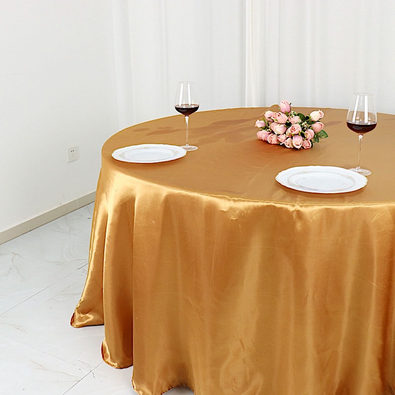 132 in Satin Round TABLECLOTH Wedding Party Event Reception Decorations Supplies - Picture 45 of 97