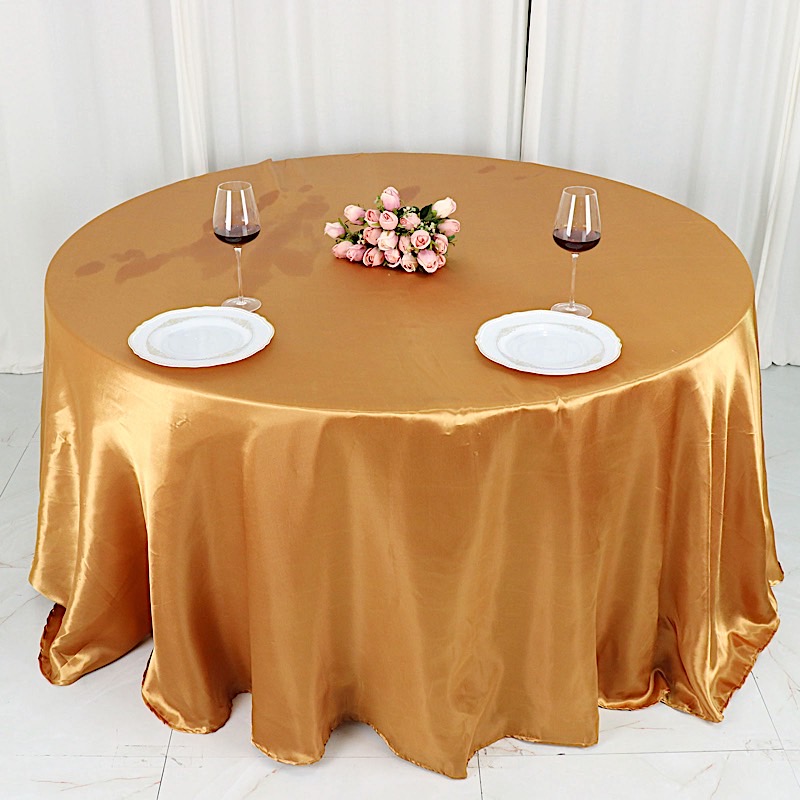 132 in Satin Round TABLECLOTH Wedding Party Event Reception Decorations Supplies - Picture 47 of 97