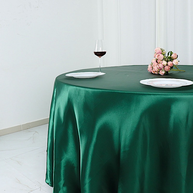 132 in Satin Round TABLECLOTH Wedding Party Event Reception Decorations Supplies - Picture 52 of 97