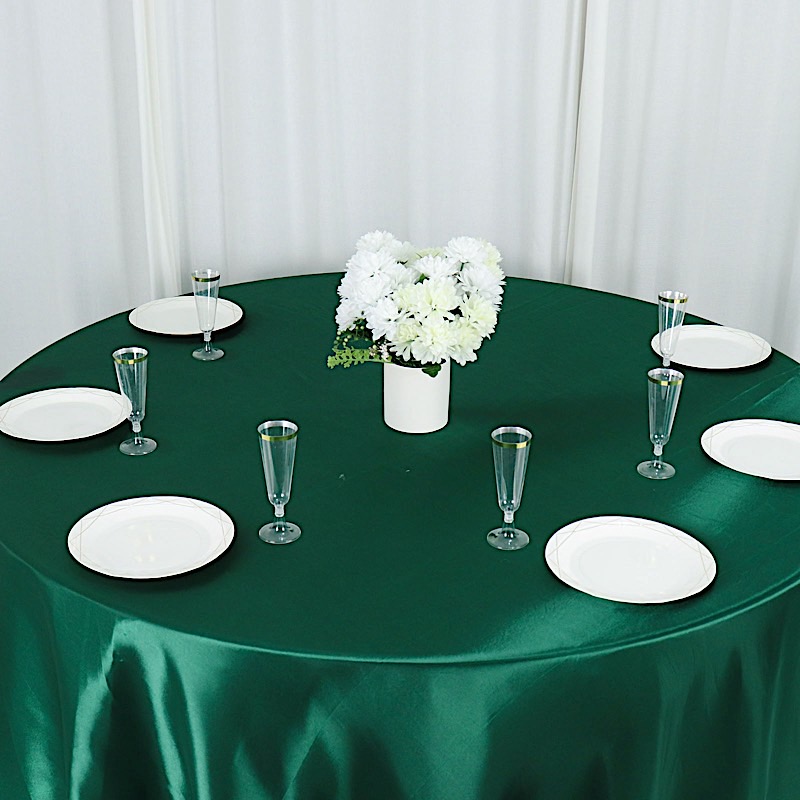 132 in Satin Round TABLECLOTH Wedding Party Event Reception Decorations Supplies - Picture 54 of 97