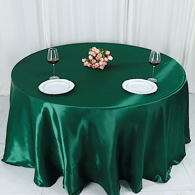 132 in Satin Round TABLECLOTH Wedding Party Event Reception Decorations Supplies - Picture 55 of 97