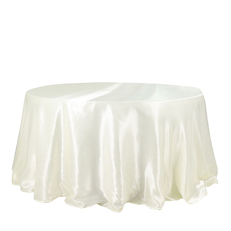 132 in Satin Round TABLECLOTH Wedding Party Event Reception Decorations Supplies - Picture 59 of 97