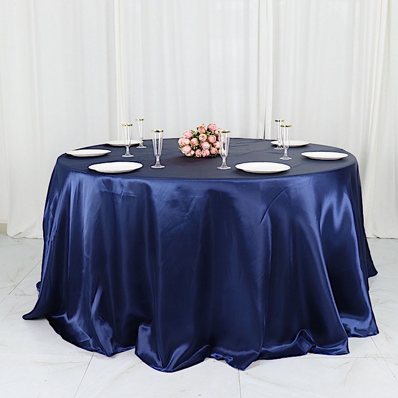 132 in Satin Round TABLECLOTH Wedding Party Event Reception Decorations Supplies - Picture 66 of 97