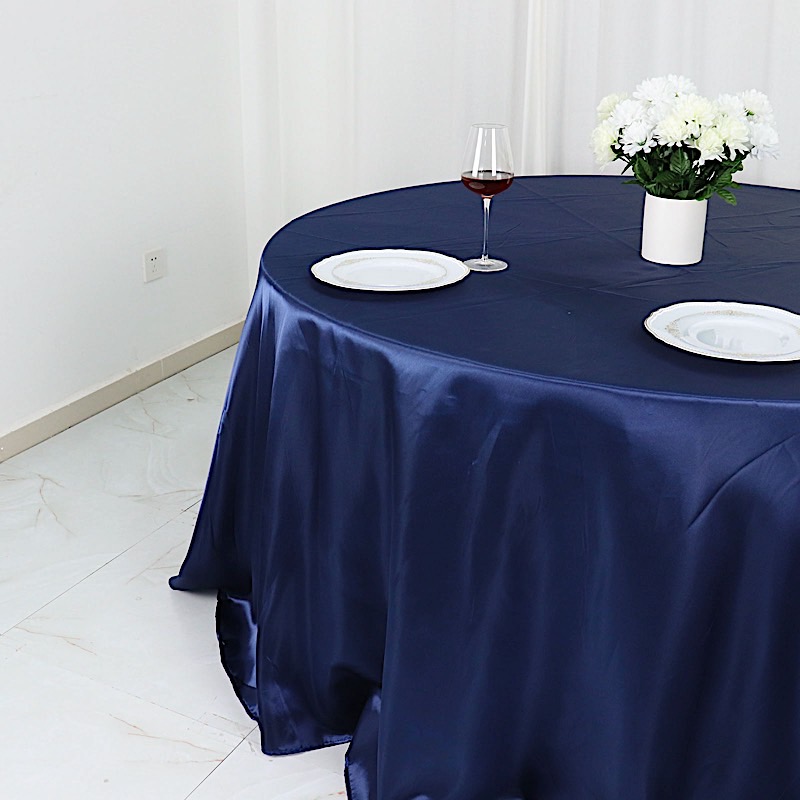 132 in Satin Round TABLECLOTH Wedding Party Event Reception Decorations Supplies - Picture 68 of 97