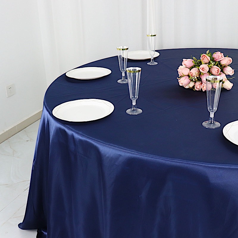 132 in Satin Round TABLECLOTH Wedding Party Event Reception Decorations Supplies - Picture 69 of 97