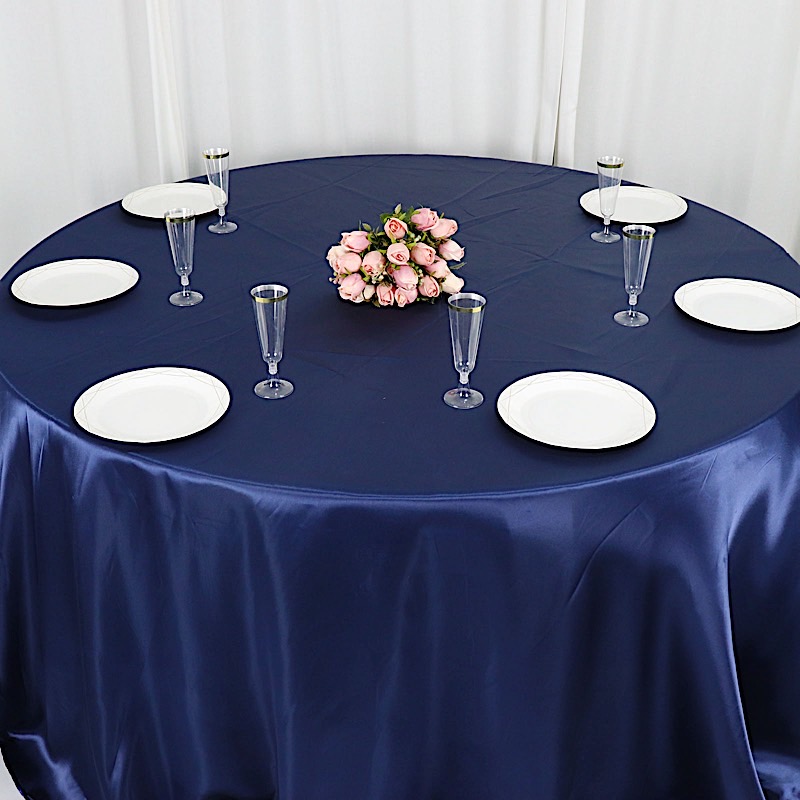 132 in Satin Round TABLECLOTH Wedding Party Event Reception Decorations Supplies - Picture 70 of 97