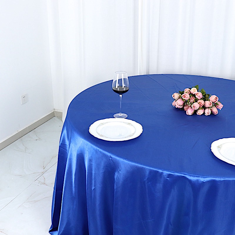 132 in Satin Round TABLECLOTH Wedding Party Event Reception Decorations Supplies - Picture 76 of 97