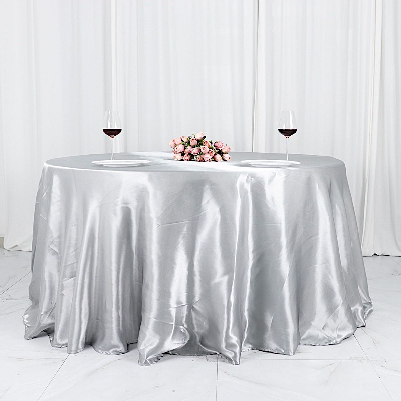 132 in Satin Round TABLECLOTH Wedding Party Event Reception Decorations Supplies - Picture 82 of 97