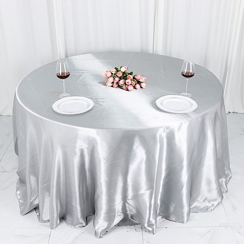 132 in Satin Round TABLECLOTH Wedding Party Event Reception Decorations Supplies - Picture 87 of 97