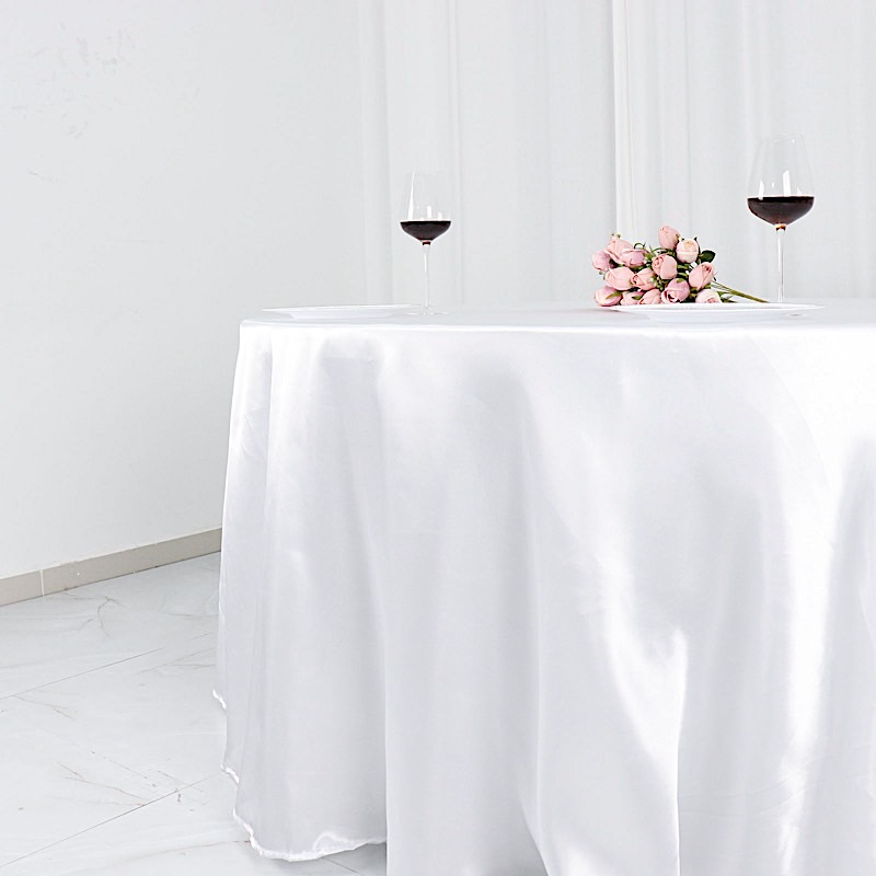 132 in Satin Round TABLECLOTH Wedding Party Event Reception Decorations Supplies - Picture 97 of 97