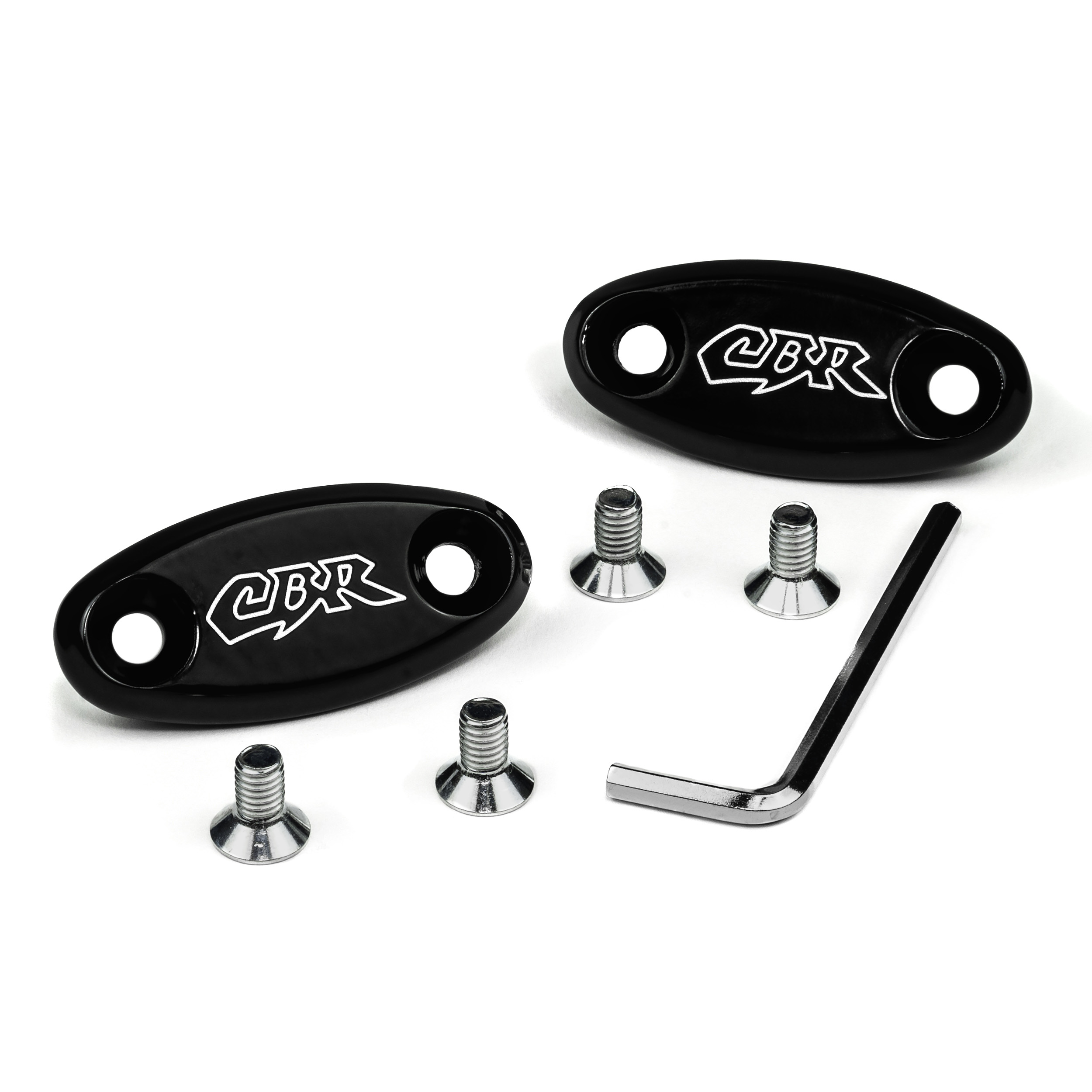 Logo Mirror Block Off Plates Honda CBR 600 RR F4 F4i 900RR 929 954