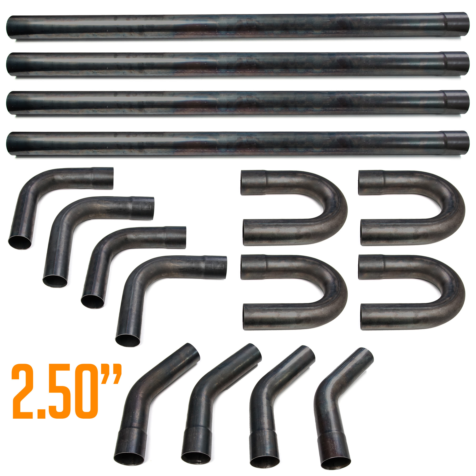 Custom Exhaust Tubing Kit 2.5 Inch Outer Diameter Mandrel Exhaust