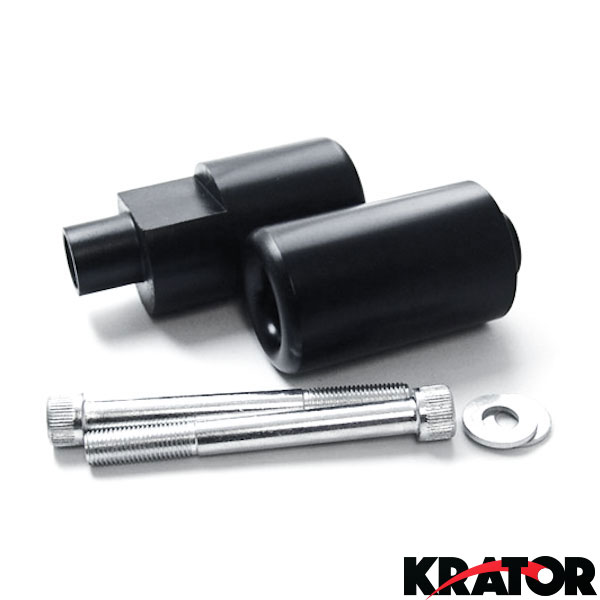 No Cut Black Motorcycle Sportbike Frame Sliders for Suzuki GSXR