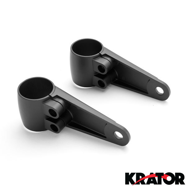 Alloy Cafe Headlight Bracket Set -34mm Alloy Cafe Headlight Bracket Set -34mm