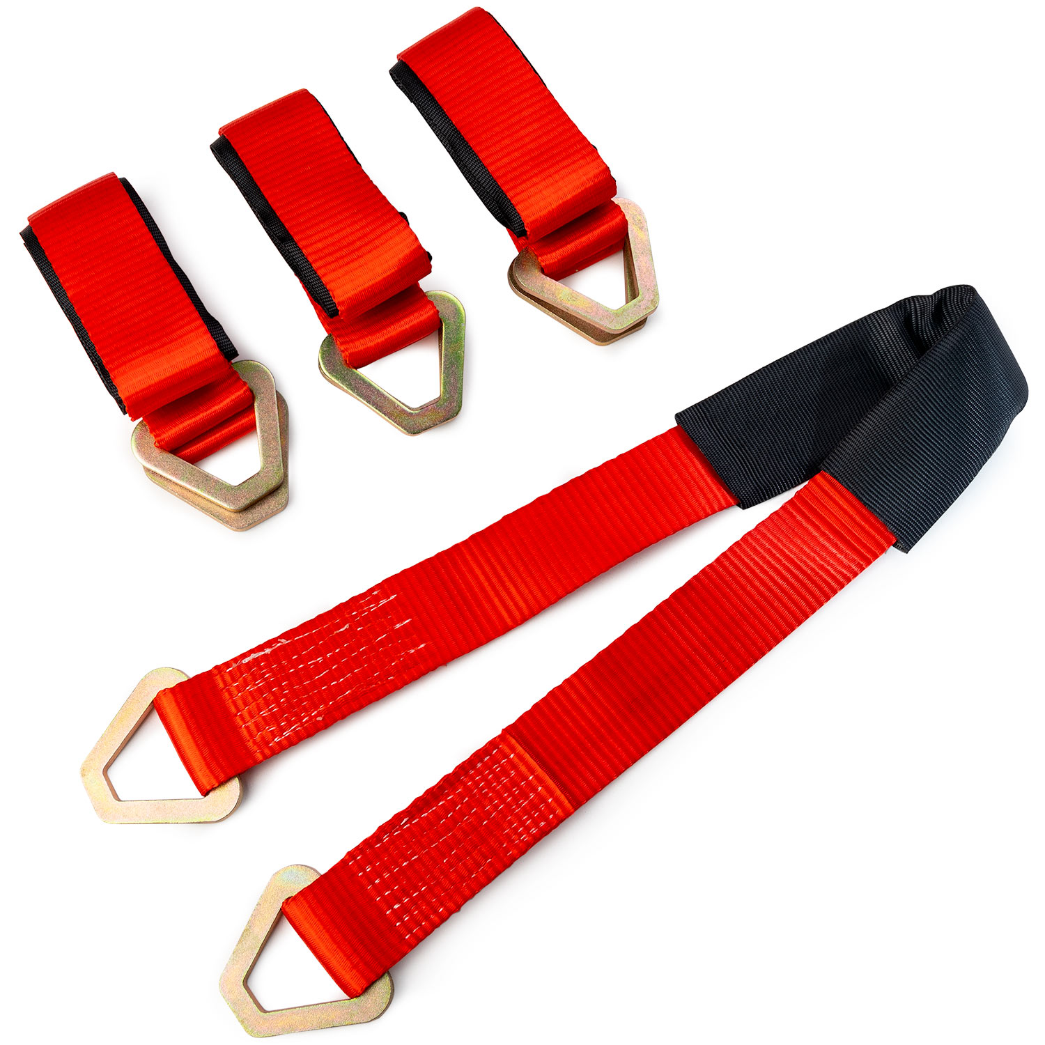 Extra Heavy Duty Axle Strap Tie Downs with Steel DRings 2" Wide x 36