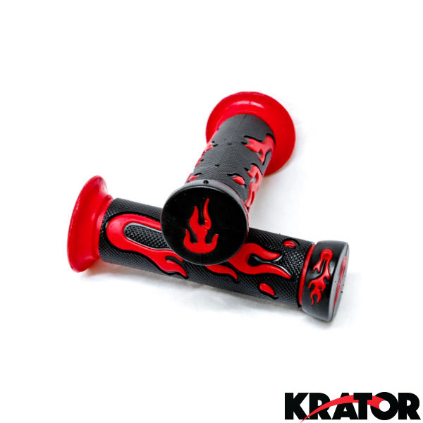 JUGUTA Motorrad Griffe 7/8 Zoll - Rot Für Dirt Und Pit Bikes