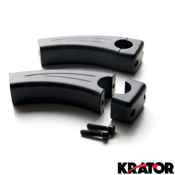 7//8/" Bar 2 New 4.5/" inch Black Motorcycle Cruiser Handlebar Pullback Risers