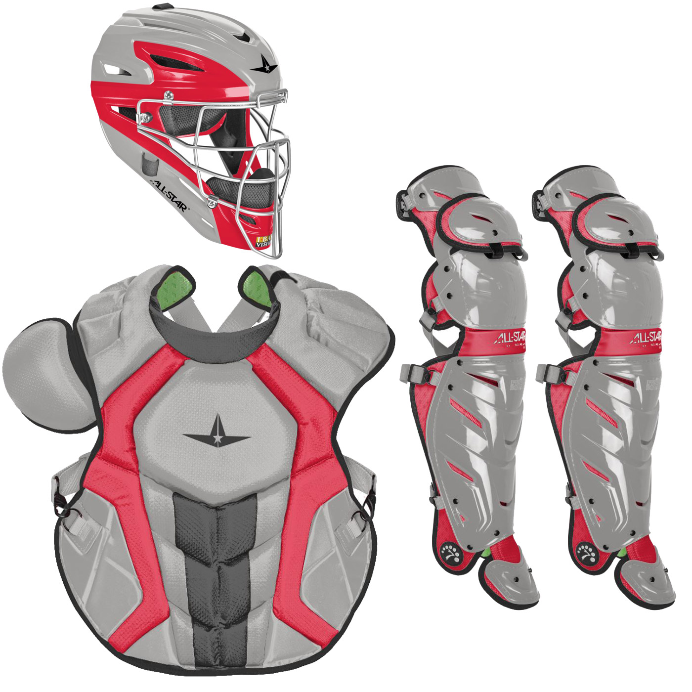 All-Star System7 Axis NOCSAE Adult Baseball Catcher's Package - Picture 9 of 11