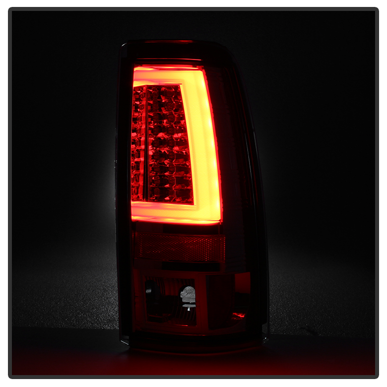 2003 2004 2005 2006 Chevy Silverado Red Smoke LED Tube Tail Lights