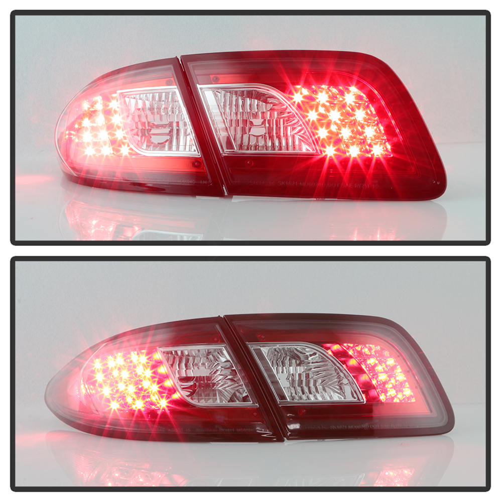 Black 20032008 Mazda 6 Mazda6 Lumileds LED Tail Lights Brake Lamps