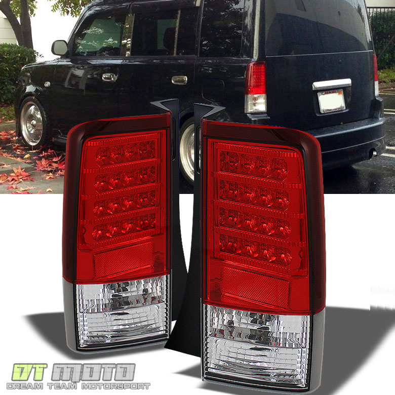 2004 2005 2006 Scion Xb Bb Red Clear Lumileds LED Tail Lights