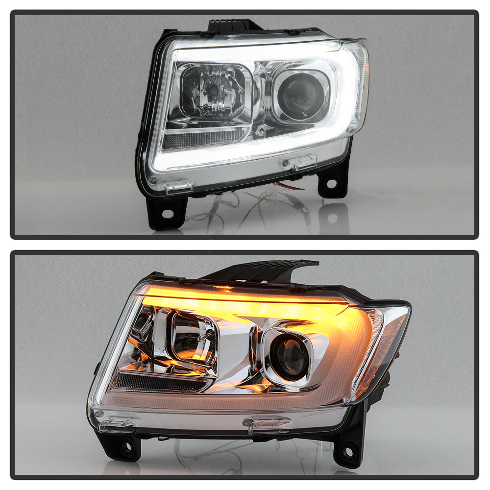 2011-2013 Jeep Grand Cherokee LED Switchback Sequential DRL Projector