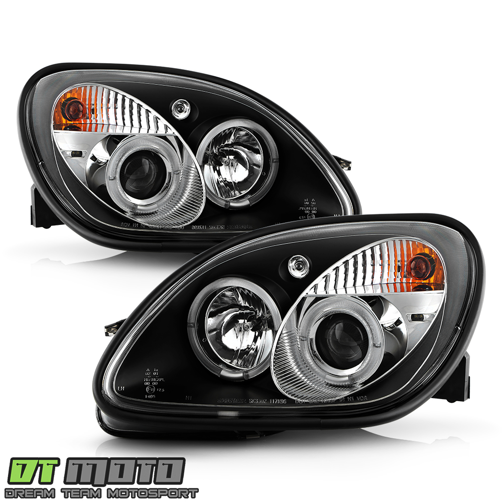 Black 19982004 MercedesBenz R170 SLK230 SLK320 LED Halo Projector