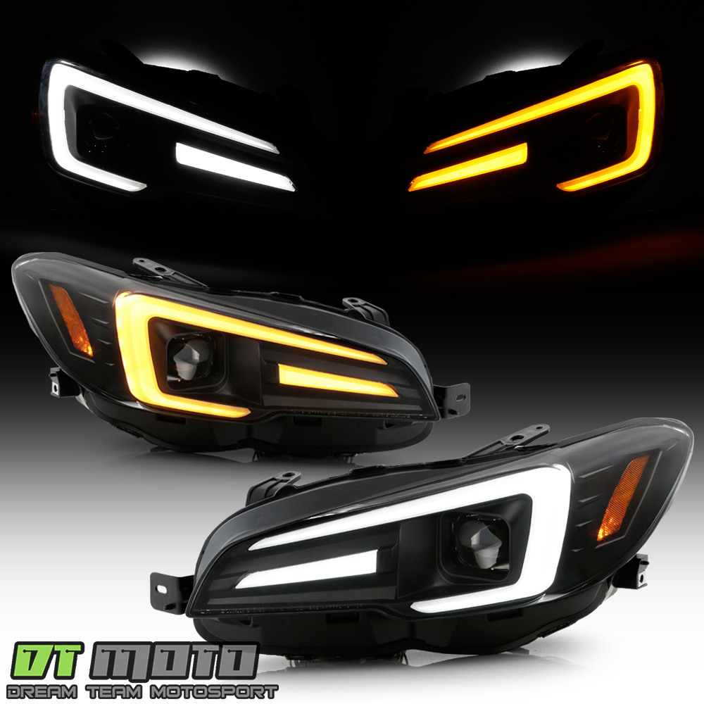 2015-2021 Subaru WRX STI Black LED Switchback Sequential
