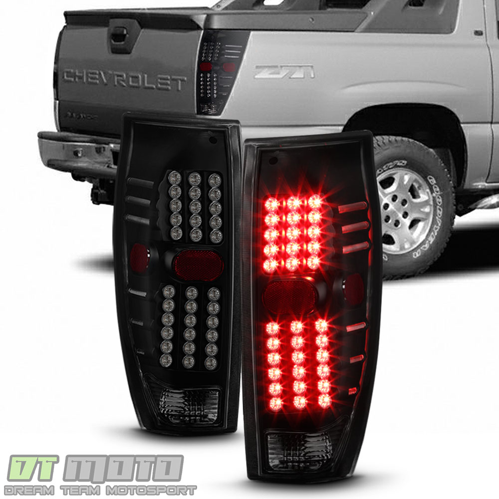 Black Smoke LED Tail Lights For Chevy Avalanche 1500/2500 2002-2006 – DOT Certified, Plug & Play