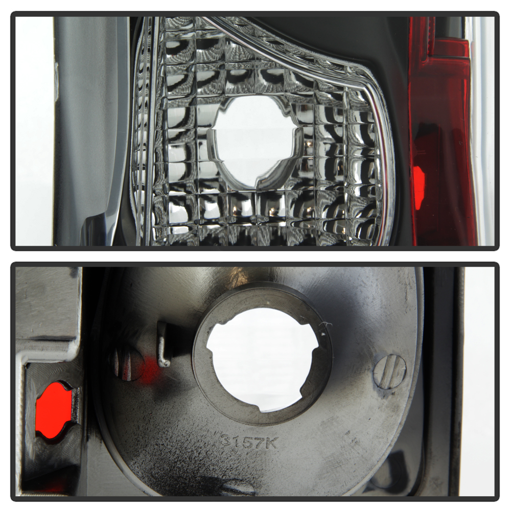 Black 20022006 Cadillac Escalade Base/ESV Tail Light Brake Lamps Left+Right Set eBay