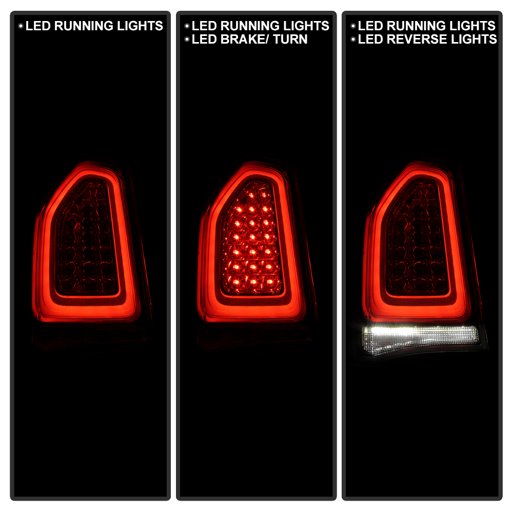 For 2017-2021 Cadillac XT5 Black Full LED Tail Lights Brake Lamps Left