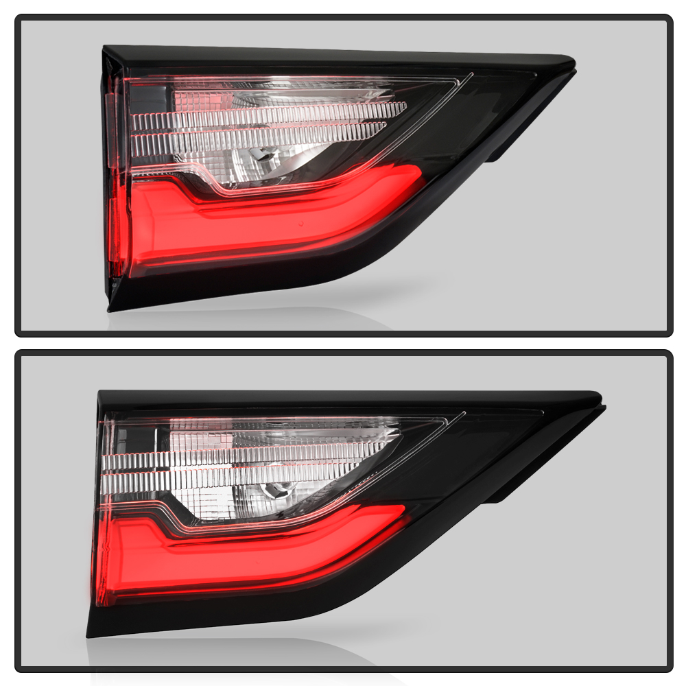 LED Tail Light Lamp - Right Passenger Side For 2018-2020 Chevrolet Traverse, Red/Clear Lens, Black Housing, DOT/SAE