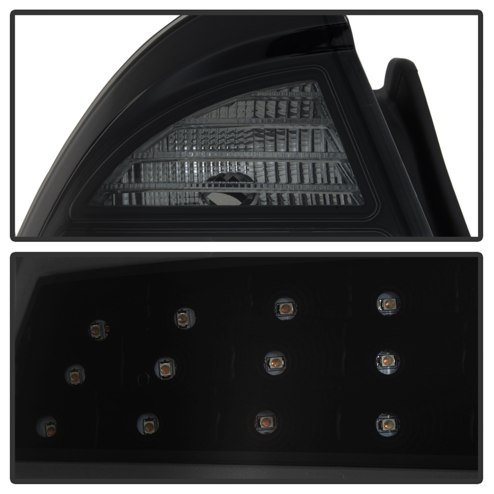 Spec-D Tuning Jet Black Full LED Tail Lights For 2010-2012 Ford Fusion – Pair
