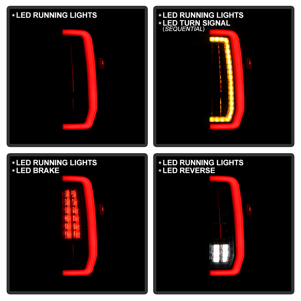 Buy 2007-2013 GMC SIERRA CCFL HALO PROJECTOR HEADLIGHTS CHROME W/ LED TAIL LIGHTS In Walnut - Foto 12