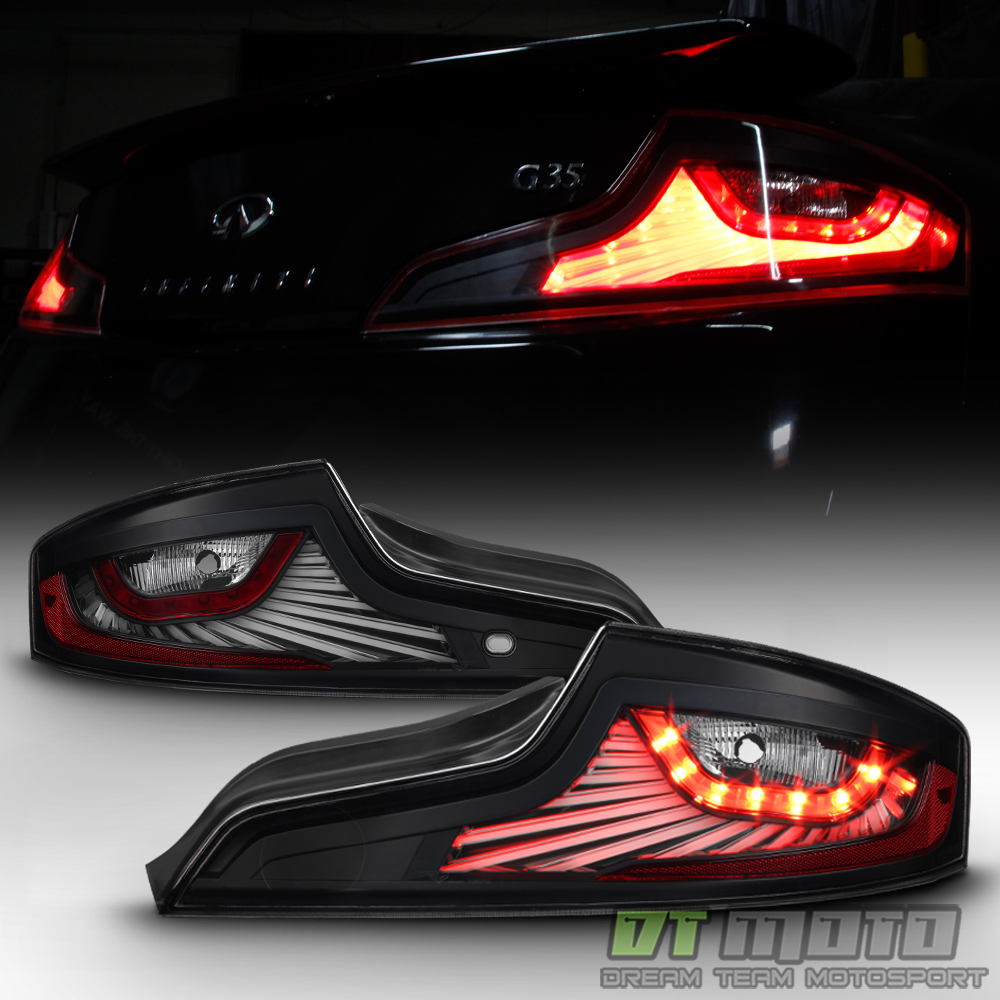 Black For 20062007 G35 Skyline Sport 2Door Coupe LED Tail Lights