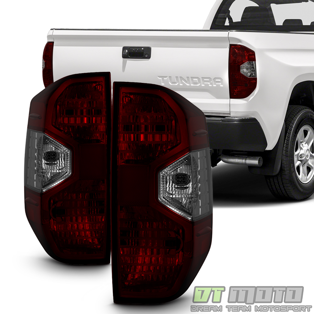 DOUBLE CAB PAIR LH+RH FOR 2000-2006 TOYOTA TUNDRA LED TAIL LIGHTS RED SMOKE