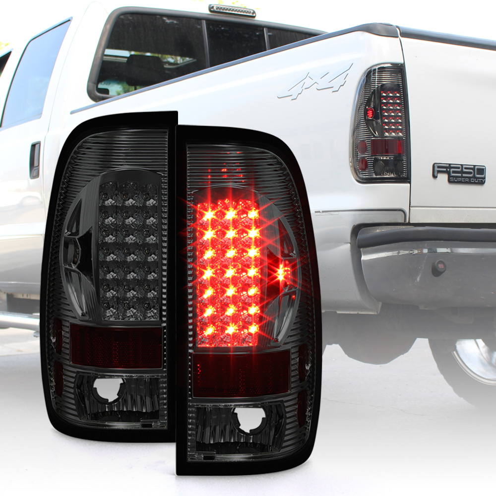 Fit for 1997-2003 Ford F-150 2004 Ford F-150 Heritage 1998-1999 Ford F250 2002 Lincoln Blackwood High Mount Brake Light Smoke Lens LED Light LED 3rd Brake Light Cargo Light