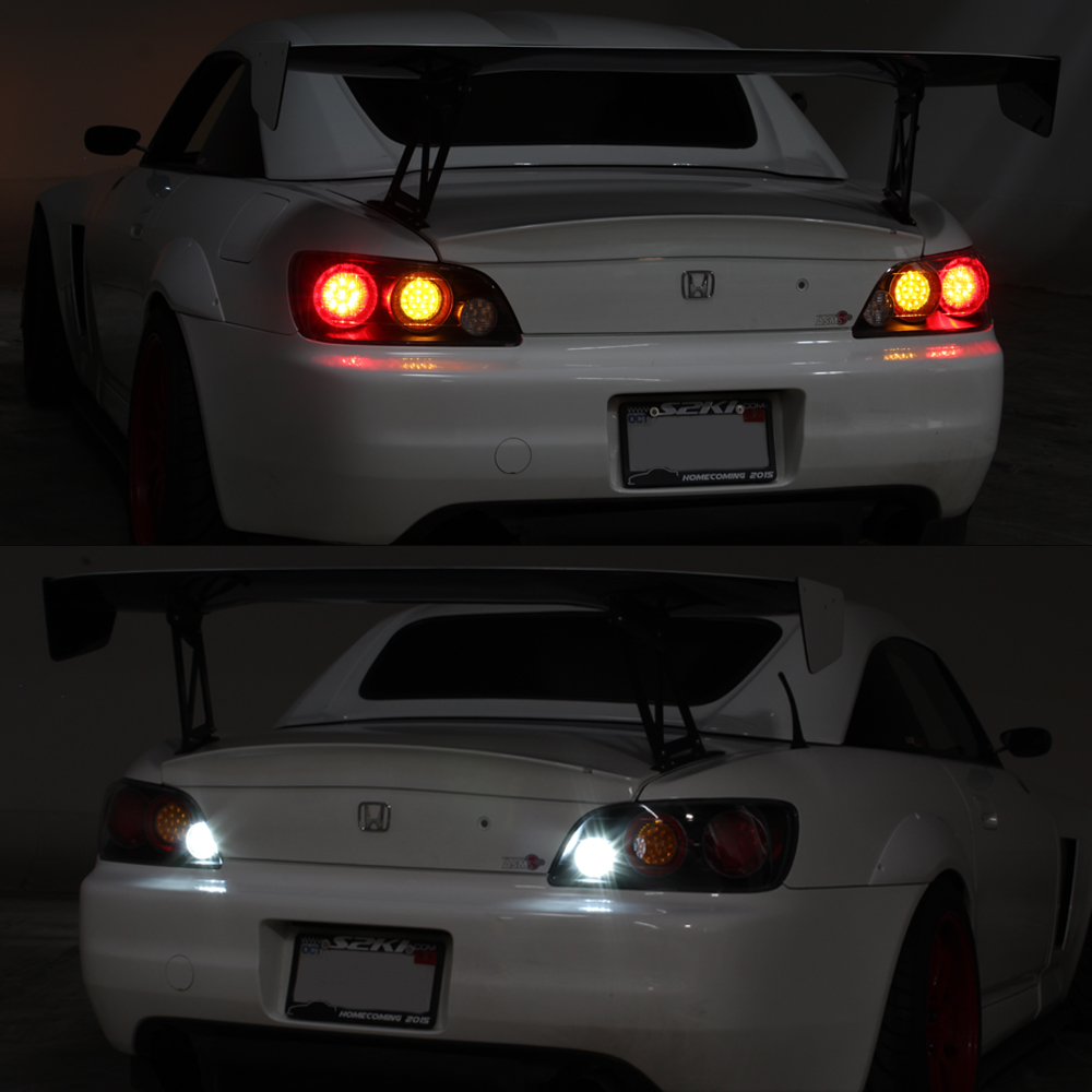 For 2000 2001 2002 2003 Honda S2000 Full LED Tail Lights Brake Lamps