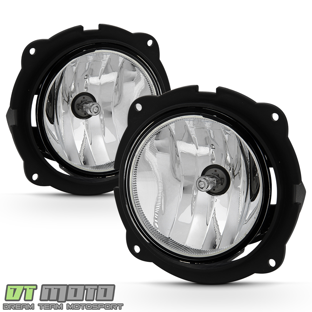 2007-2012 Fog Lights Halogen For Ford Escape Clear Bumper Driving Lamp Pair