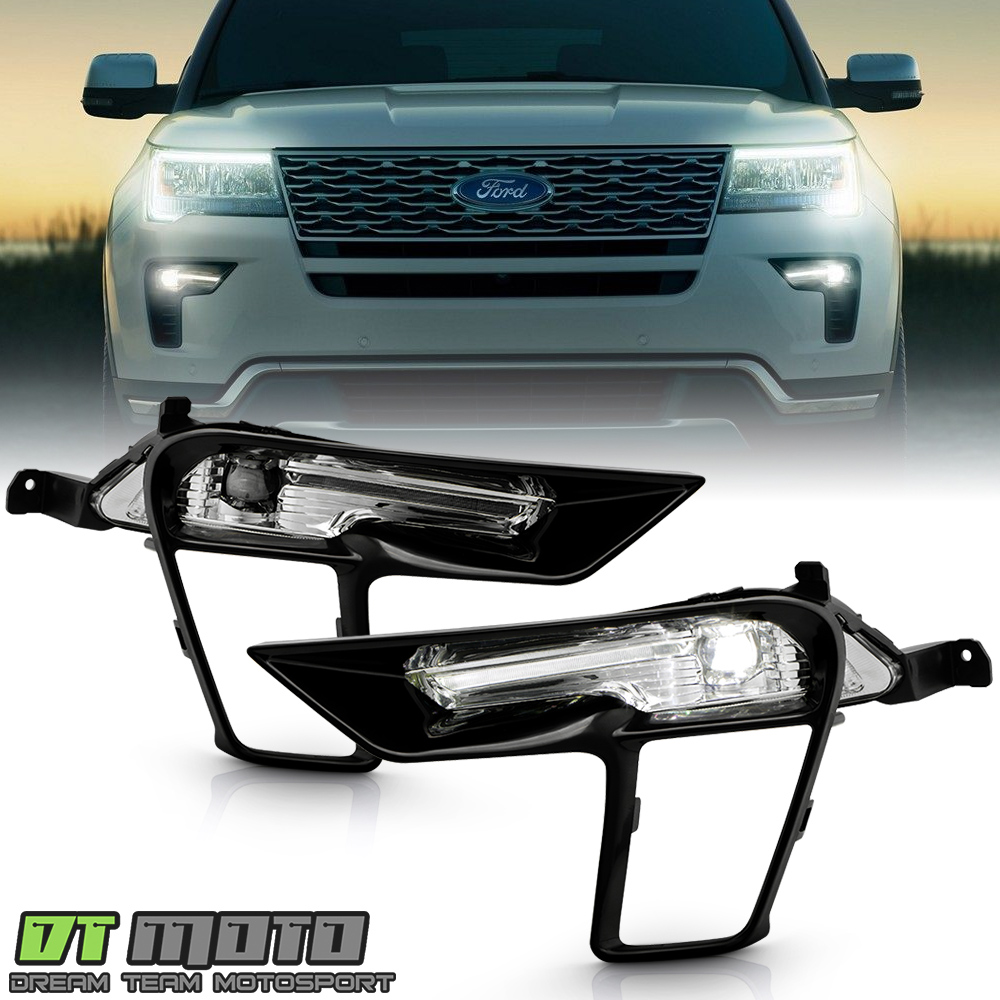 2018-2019 Ford Explorer [OE Style] Bumper LED Fog Lights Driving
