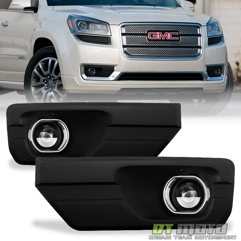 20132016 GMC Acadia [Glass] Bumper Driving Fog Lights w/Switch+Bulb
