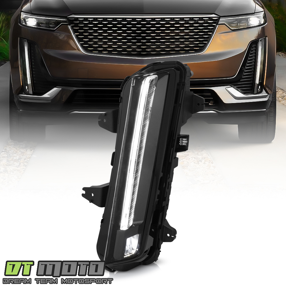 For 2020-2025 Cadillac XT6 Bumper LED DRL Switchback Signal Fog