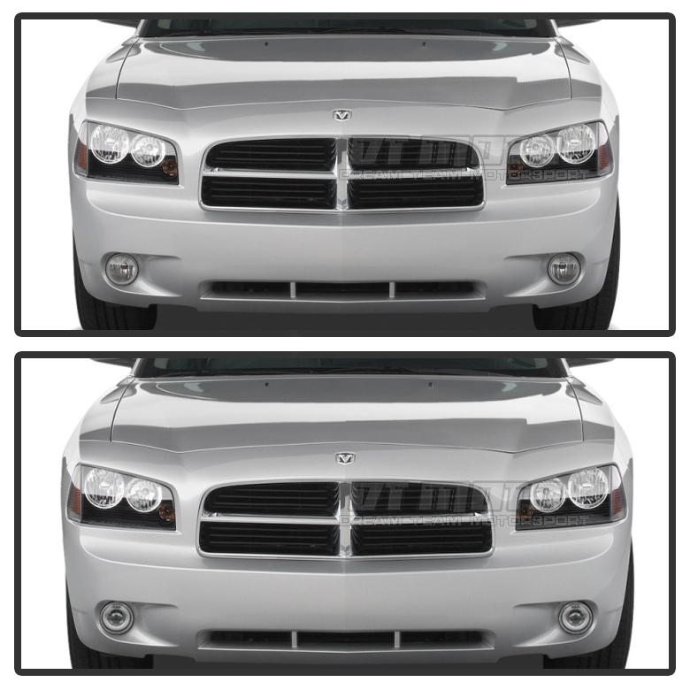 2005-2009 Dodge Charger Caravan Caliber Nitro LED Halo Projector Fog